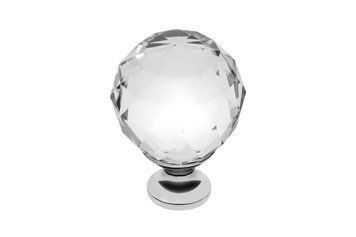 Ручка GTV Crystal Palace CRPA d 40 Хром+Скло EOL GZ-CRPA40-01 фото