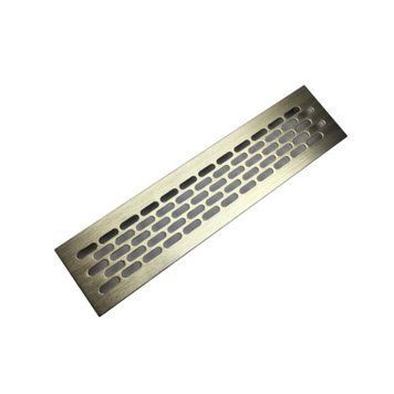 Решітка вентиляційна REJS 60, L-245 мм, алюмінієва, INOX (А) TE12.0309.07.741 фото