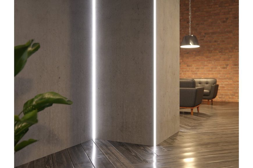 LED-профіль кутовий внутрішній для гіпсокартонних плит 3м (D) PA-GLAXGKWK3M-00 фото